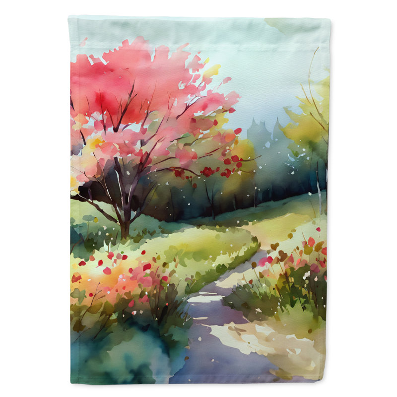 Drapeau de jardin double en polyester H 15,5 po x l 11,25 po