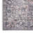 Lyiah Oriental Machine Washable Polyester Area Rug in Gray-166941874