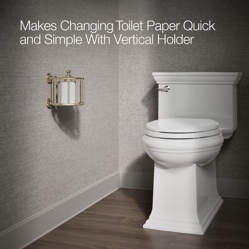 Artifacts® Toilet Tissue Carriage, Vibrant Gold