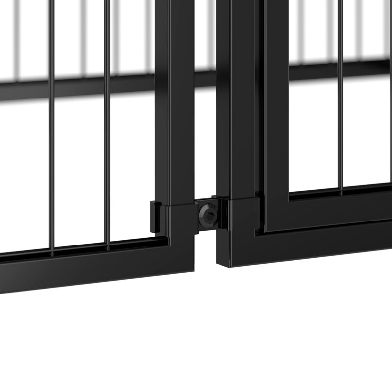 Grande cage pour chien avec chenil 63,7 "avec dessus et porte flexible