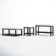 Benniton 3 - Piece Marble Top Living Room Table Set