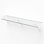 Étagère de rangement murale 6 pi x 12 po avec barre à vêtements, blanc