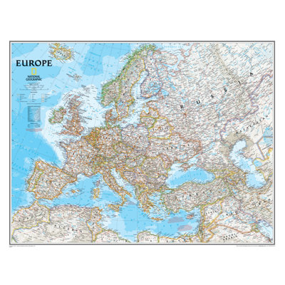 Europe Classic Wall Map