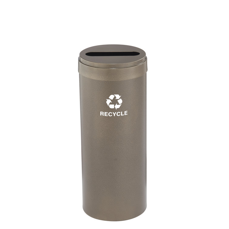 Glaro, Inc. Steel Open Trash Can