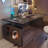 Black Rectangular Hight adjustable Solid wood Desks-108189801