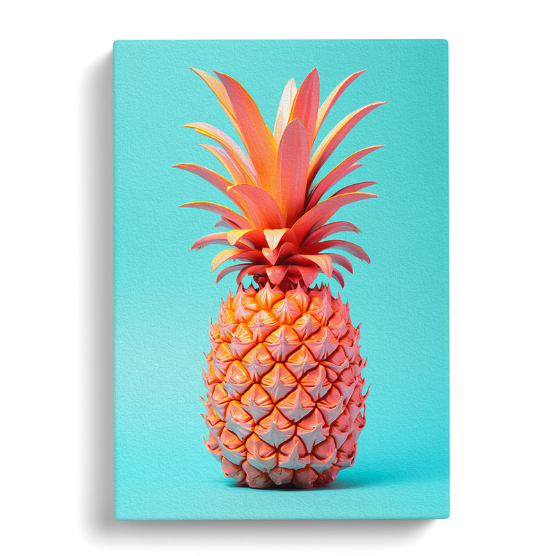 Pineapple Constructivism - Wrapped Canvas, 50cm H x 35cm W x 3cm D