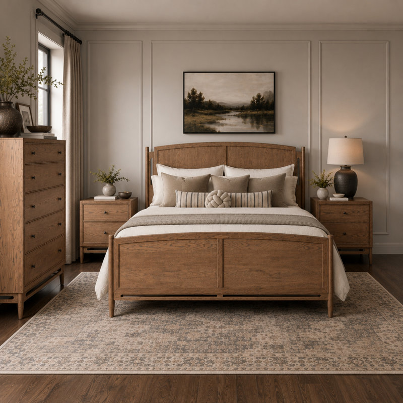 Remona Panel Bed, King