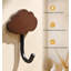 Patères murales en bois, porte-manteau en bois naturel, ensemble de 4