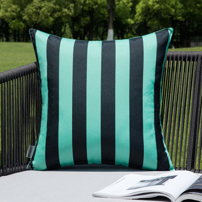 Housse de coussin extérieur rayé et insert