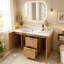 Meuble-lavabo simple 36 po avec comptoir en céramique