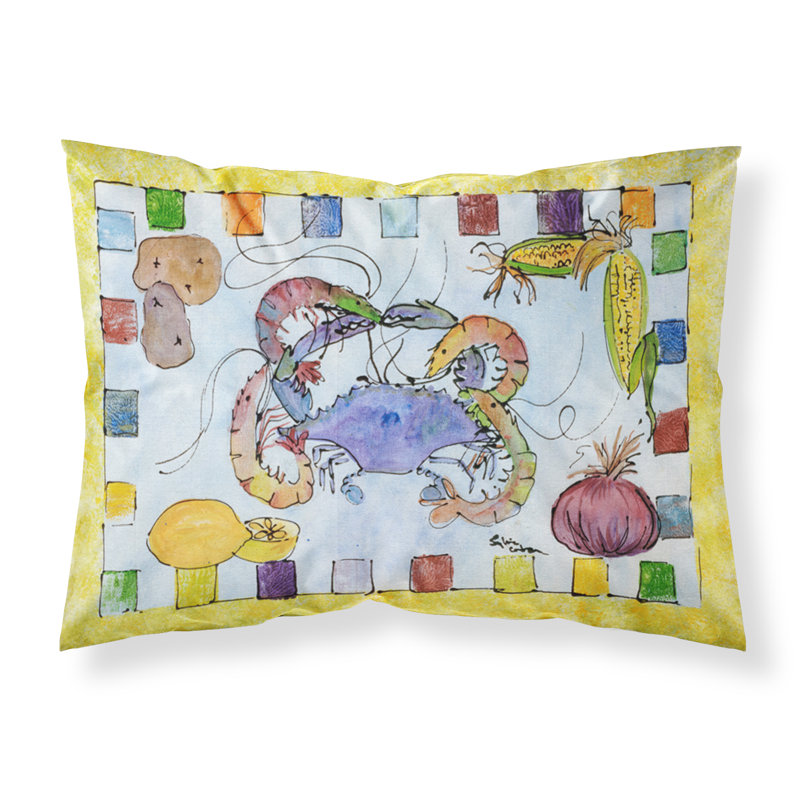  Taie d'oreiller géométrique crabe