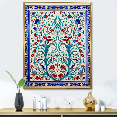 «Blue Tile», art mural mural marocain II