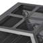 Teamson 60cm Wood Burning Fire Pit with Spark Screen, Fire Poker, Cooking Grate, Square Steel Fire Bowl for Patio & Garden