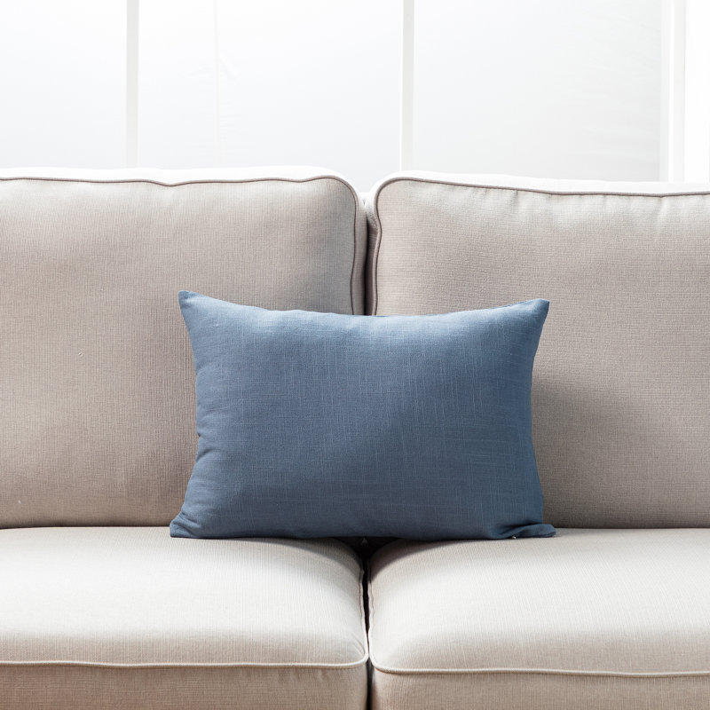 SEATTLE SOLID Throw Pillow, Blue, Pillow Cover Only - No Insert