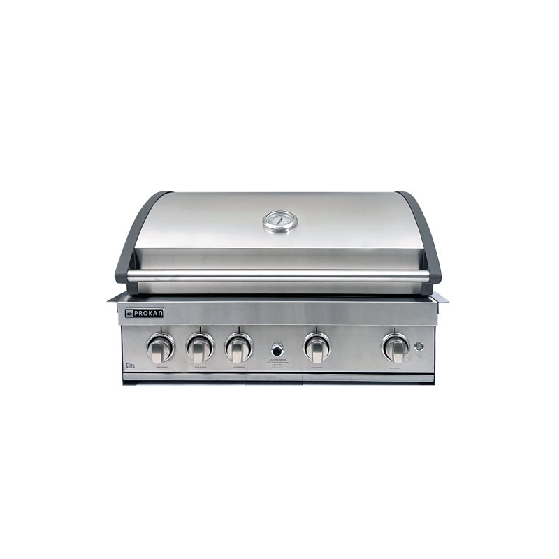 GT Elite 5-Burners Drop-In Gas Grill, Stainless Steel