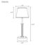 Ensemble de 2 lampes de table rechargeables dorées 15,8 po-1530752843