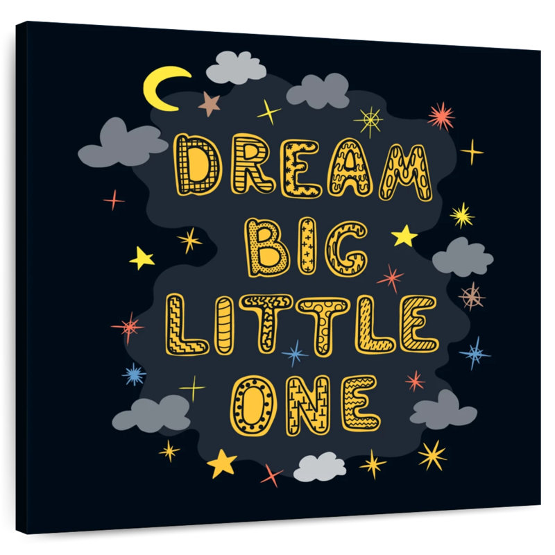 Tergel Dream Big Little One, typographie, H 10 po x l 10 po