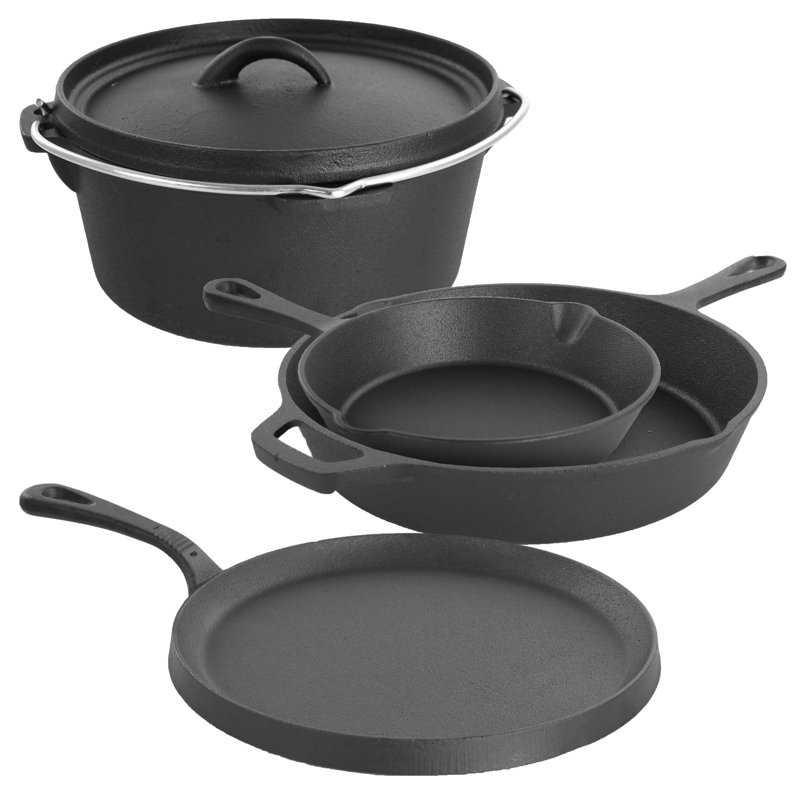 5 - Piece Cast Iron Cookware Set