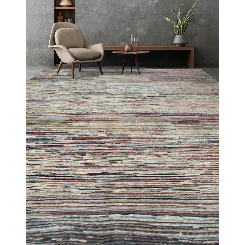 Hand-Knotted High-Quality Cream Area Rug
