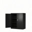Metal Storage Cabinet With 2 Doors And 2 Shelves, Lockable Steel Storage Cabinet For Office, Garage, Warehouse