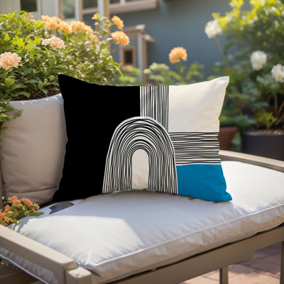 Housse et insert de coussin rectangulaire intérieur / extérieur Cassie