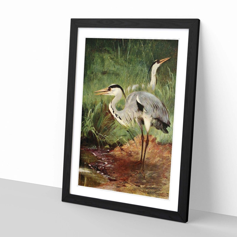 Wilhelm Kuhnert - Single Picture Frame Painting, Black