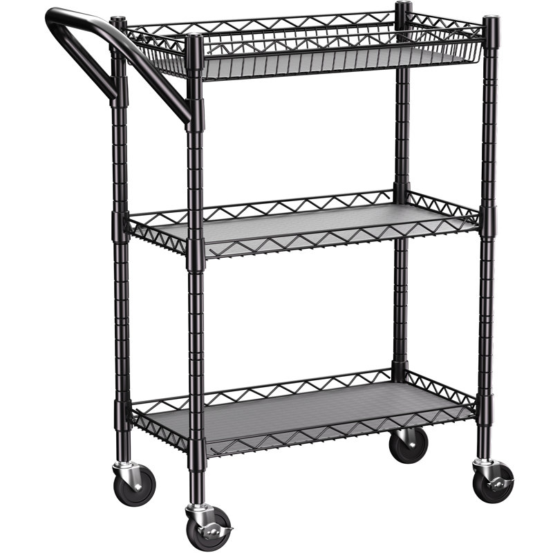 Organisateur de rangement à 3 niveaux, H 36 po x l 30 po x P 18 po, Noir