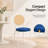 Charlotta Modern Cane Rattan Dining Chair, Boho Wicker Side Chair with Velvet Round Cushion Seat, Mid-Century Accent Seating with White Metal Legs-2101938389-2083698791