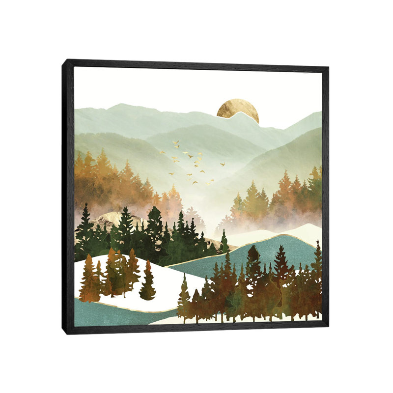 Fall Morning - Print on Canvas, Black Framed, 66.04 cm H x 66.04 cm W