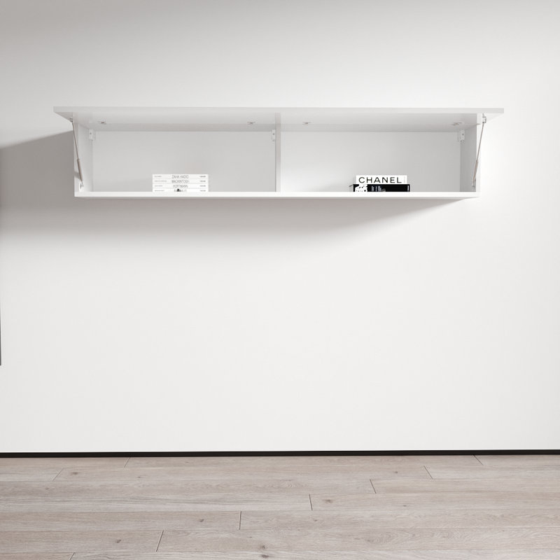 Balroop 2 Piece Floating Shelf, White