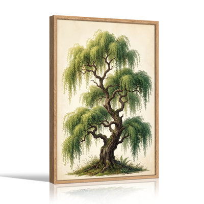 Willow Tree Canvas Wall Art Oil Painting Print Set Of 1