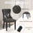 Modern Tufted Leather Dining Chairs With Solid Wood Legs (Set of 2)-1067020211
