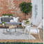 Chaise de patio avec coussins Kettil