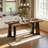 70.9"Rectangular Large Dining Table with Adjustable Legs-1380182339