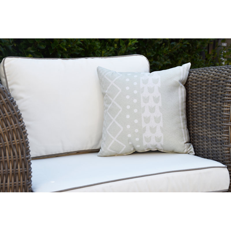Housse et insert de coussin extérieur carré Farmers Market, Vert, 16 po x 16 po