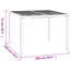 Doher Rectangular Metal Outdoor Dining Table , cm W cm D-1435636396