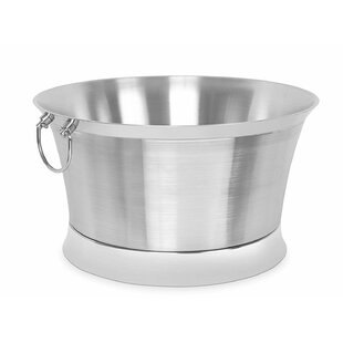 Tin Bucket Oval Galvanized Tub Metal Beverage Tub Wine Beer Bottle Bucket  Wine Ice Holder Portable Party Drink Chiller Oval Storage Bucket Bin For  Sea