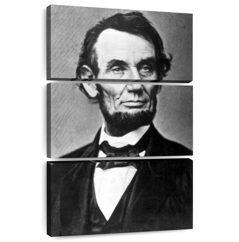 Keiri Monochrome Abraham Lincoln, 57" H x 36" W