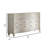 Dorie Wide Dresser, 6 Drawers, Oval Molded Trim, Wood