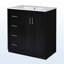 Ensemble de meuble-lavabo de 30 po avec lavabo en céramique pour la salle de bain-444170128