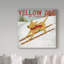 « yellow dog ski co », art textuel sur toile tendue-31971297
