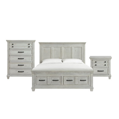 Ensemble de chambre à coucher avec rangement 5 pièces Palermo