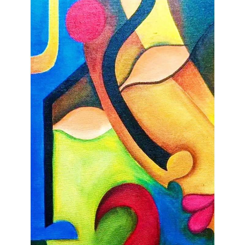 Pranay - L'affection | Acrylique sur toile | Par Kashiram Kharde