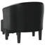 Danaija Faux Leather Barrel Chair with Ottoman-464704441