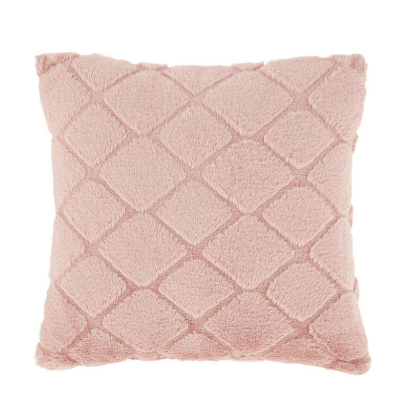 Cosy Diamond Cushion with inner and Cover, Pink