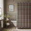 Peach Grid - Premium Shower Curtain-610362506