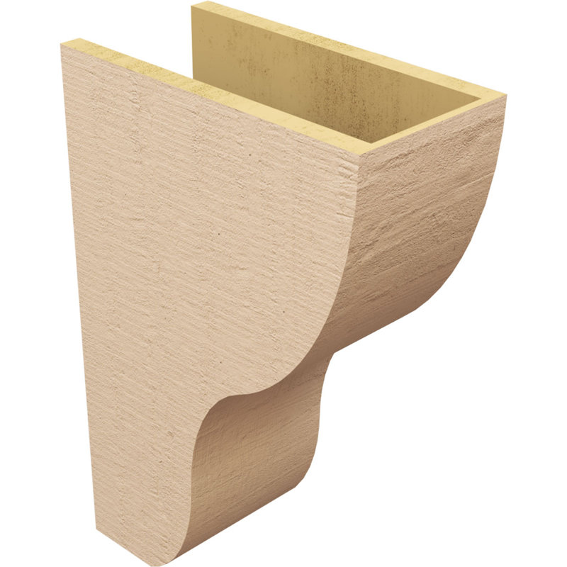 Bois de cèdre brut Greensboro TimberThane Corbel, apprêté brun clair, H 24 po x l 8 po x P 16 po