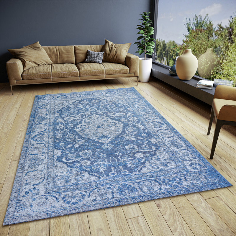 Catania Blue Rug, Rectangular 160 x 235cm