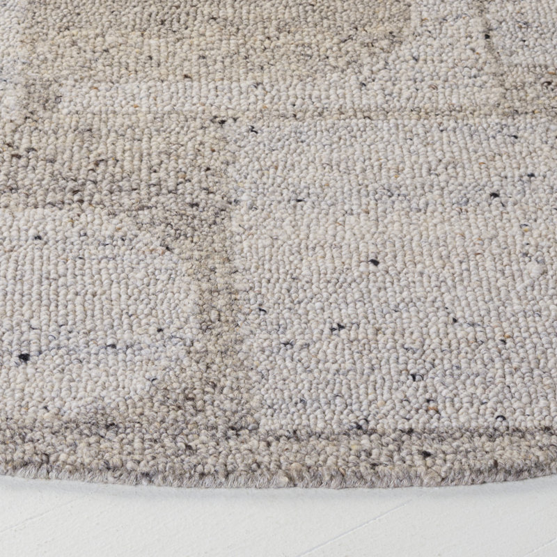 Harvest Hand Tufted Wool Abstract Indoor Rug, Round 6'