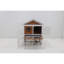 2-Tier Outdoor Rabbit Hutch with Viewing Window and Removable Tray